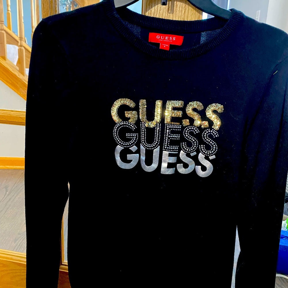 Guess Sweater- Perfect for Holidays!
